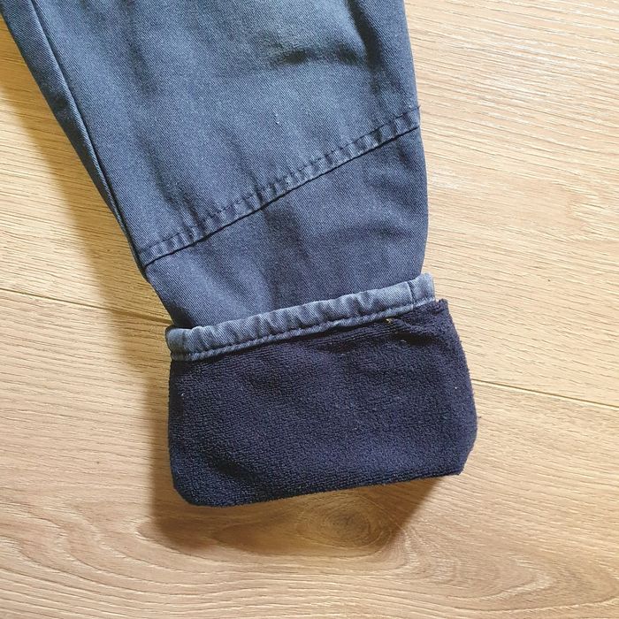 Джинси для хлопчика бу зимові з підкладкою колір синій