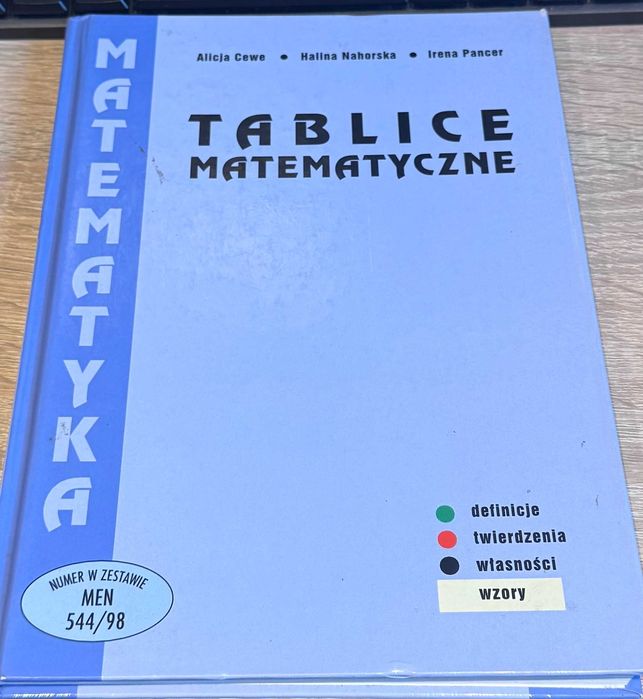 Cewe Nahorska Pancer Tablice matematyczne