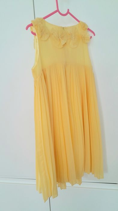 Sukienka PLISOWANA rozm. 122 na lato żółta John Rocha