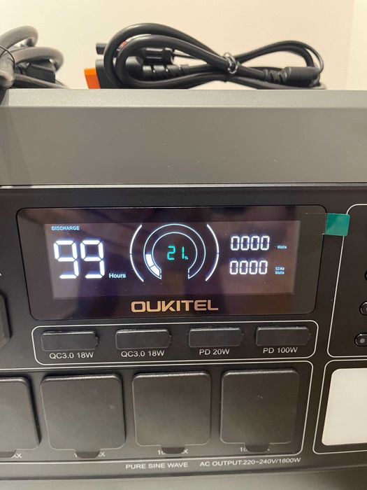 Портативна зарядна електростанція OUKITEL P1500 Plus 1800Вт (1536Wh)