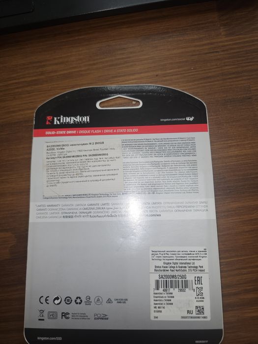SSD  Kingston A2000  m.2 240gb