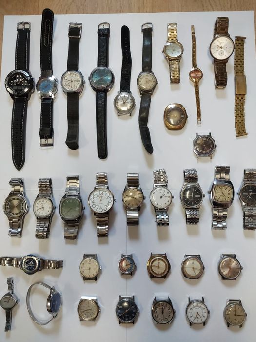 Zegarek. zegarki. Mechaniczny zegarek. Polot. Slava. Pobeda.