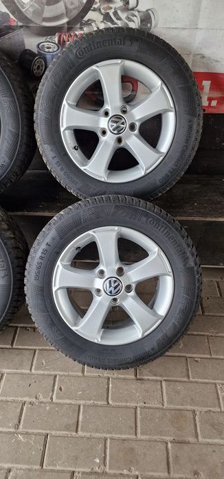 alufelgi+opony continental 195/65 r15 et50 vw golf vi touran  caddy