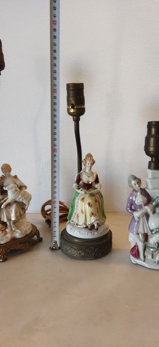 Abajur lâmpada Vitoriano Porcelana
