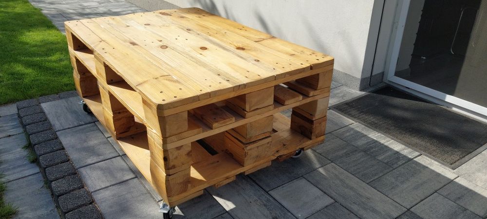Ława drewniana z palet