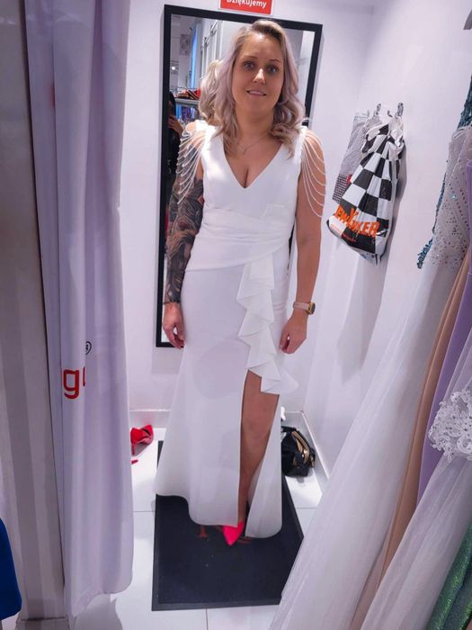 Sukienka rozmiar 40 biała