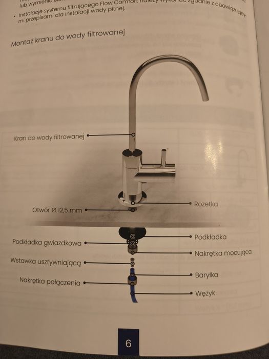 Nowy kran wylewka wody filtrowanej Dafi chrom