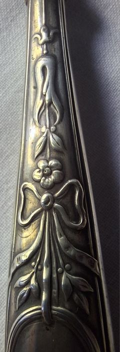 Gancho para Botões de Sapato com Cabo de Prata Vintage anos 30