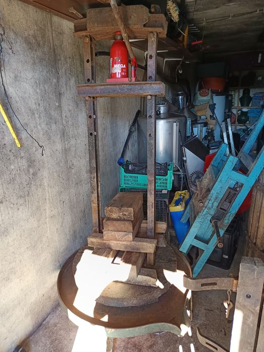 Prensa hidráulica de vinho uvas