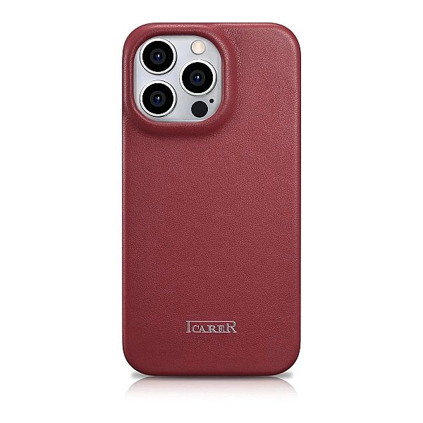 iCarer CE Premium Leather Folio Case skórzane etui iPhone 14 Pro z kla