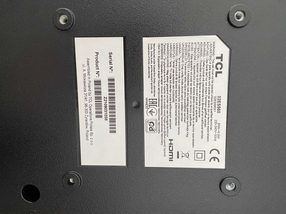 Televisor TCL 32ES560