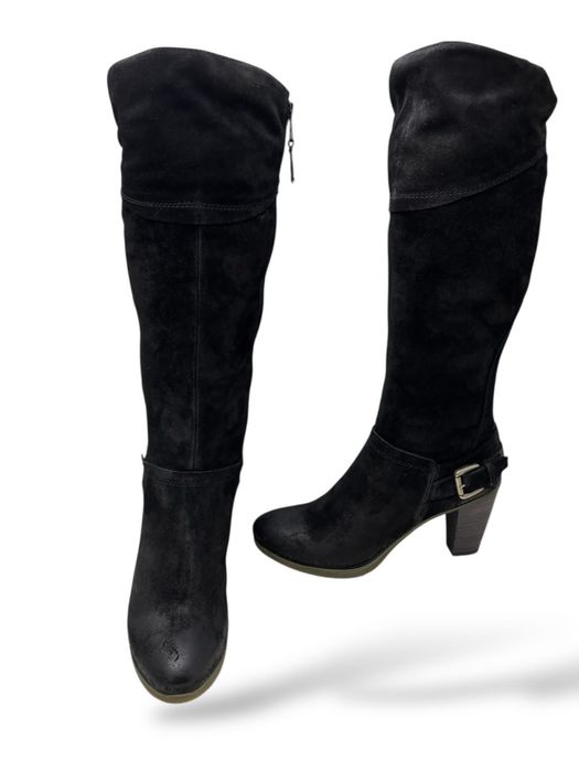 Mjus skorzane delikatnie ocieplane kozaki, rozmiar 41, nienoszone