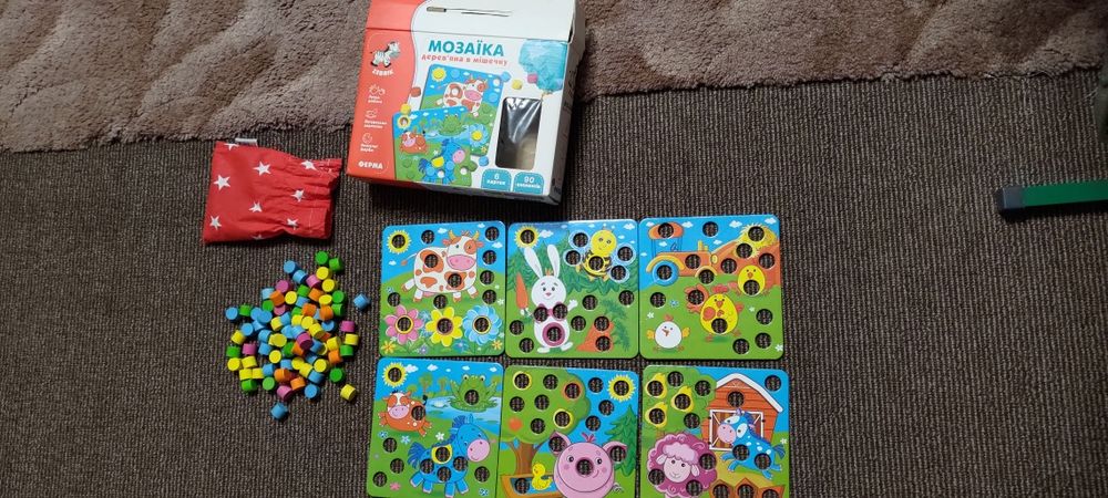 Мозаїка дерев'яна в мішечку vladi-toys