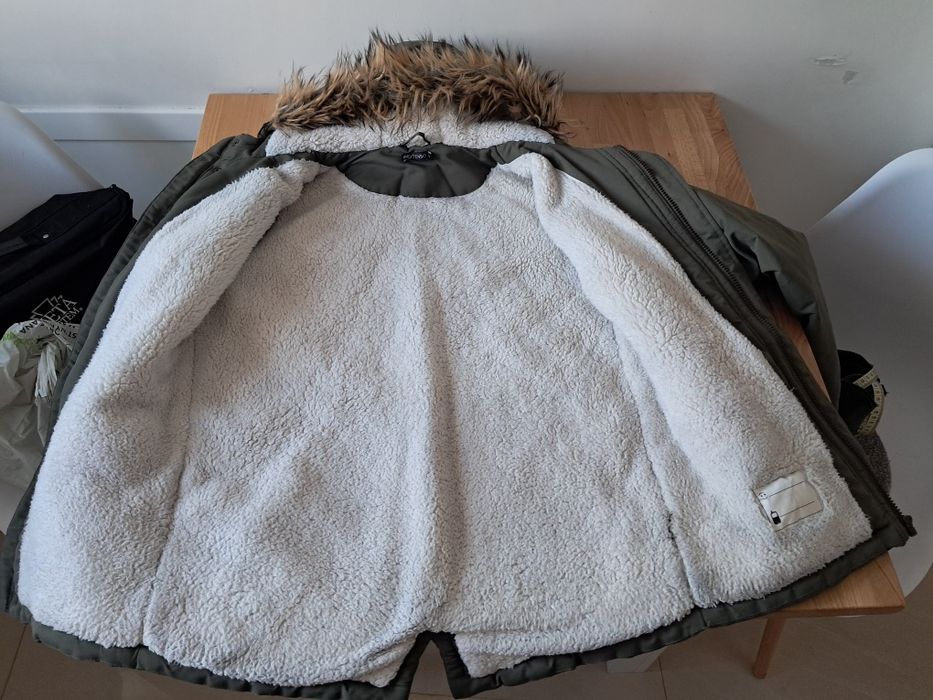 152 Kurtka zimowa ocieplana parka chłopięca dziewczęca
