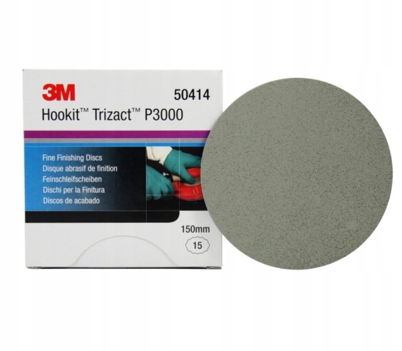 10szt Nowych krążków Trizact P3000 mocowanie Hookit
