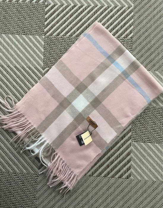 Шарф Burberry Pink кашеміровий