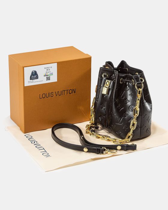Сумка Louis Vuitton / сумочка луї віттон чорна / пудрова