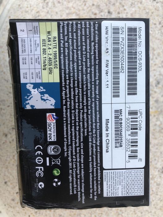 Camera wireless n home dcs 930L