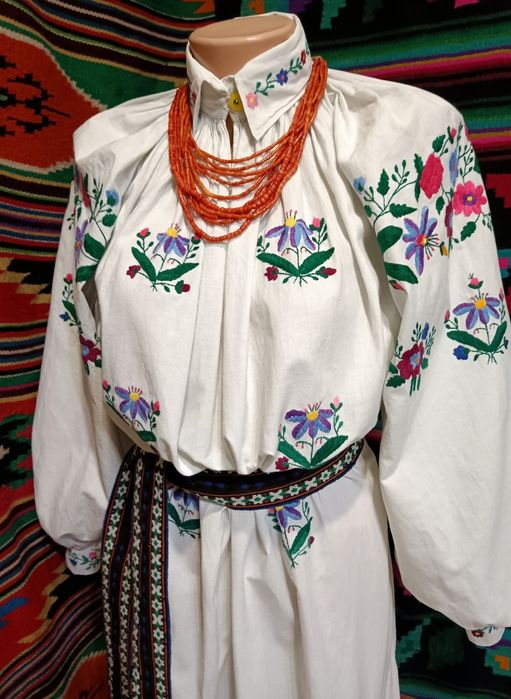 Старовинна Вінницька сорочка вишита Давня вишиванка Автентична сорочка