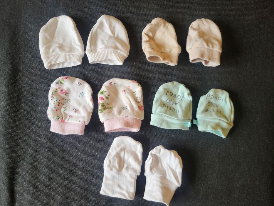 Rękawiczki niemowlęce (niedrapki) 5 par