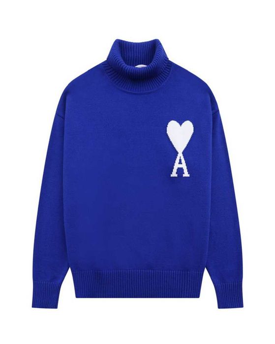 Светр AMI Paris Ami de Coeur jumper Blue
