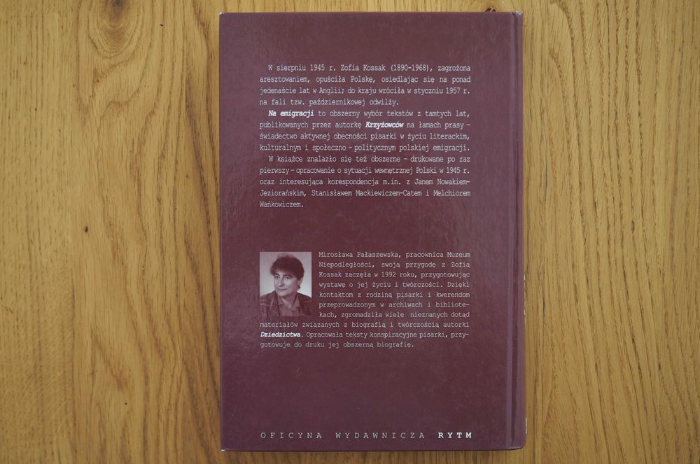 Zofia Kossak, Na Emigracji