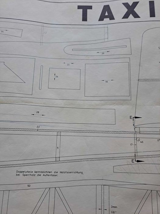 "Poster" Diagrama de Avião - Verlag Johannes  Graupner