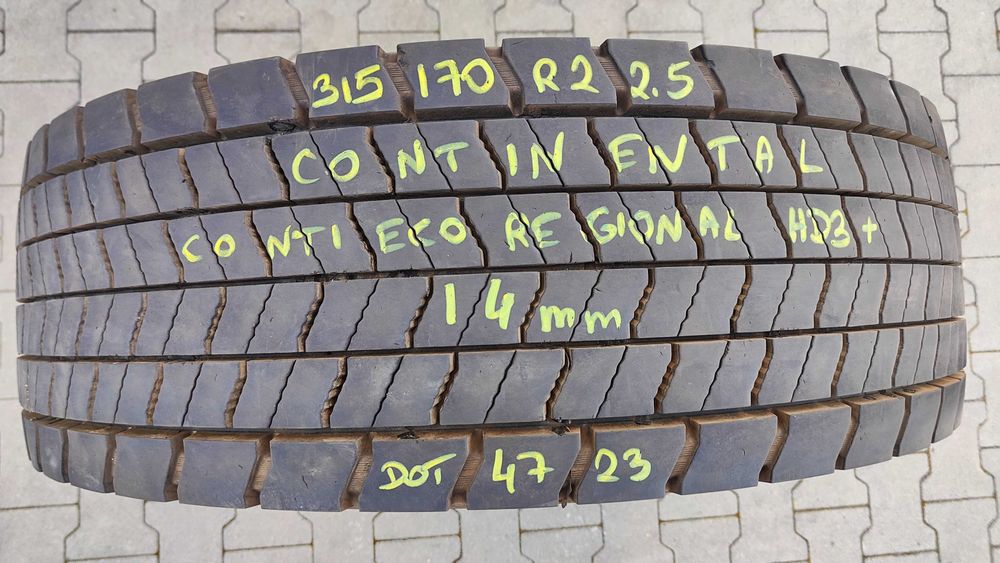 Opona 315/70R22,5 CONTINENTAL CONTI ECO REGIONAL HD3+ 14mm 2023r x1