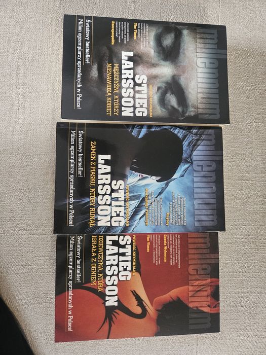 3 tomy książki Millennium