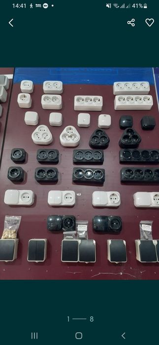 Наружні розетки та вимикачі великий вибір гарна ціна
