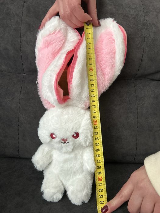 Зайчик у полуниц, кролик у полуниці - Мила м’яка іграшка на подарунок