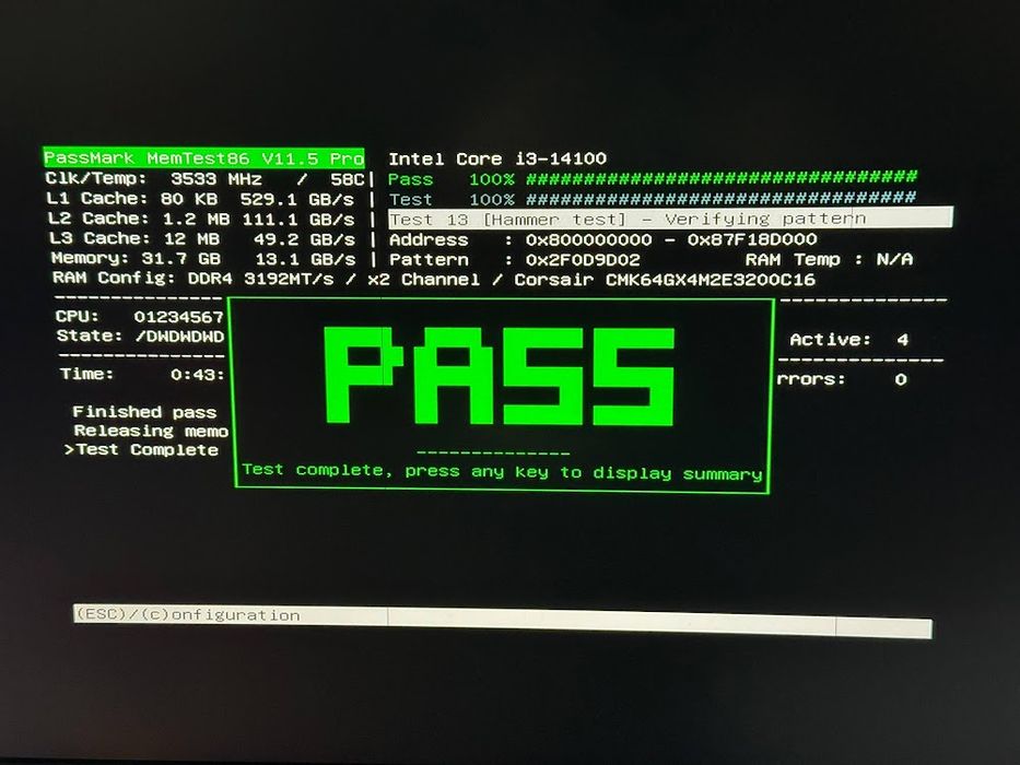 Pamięć RAM Corsair Vengeance LPX DDR4 DIMM 32GB 3200MHz CL16 XMP