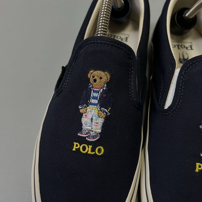 Polo Bear Ralph Lauren оригинал кеды слипоны мужские кроссовки мишка ральф лаурен  размер 41