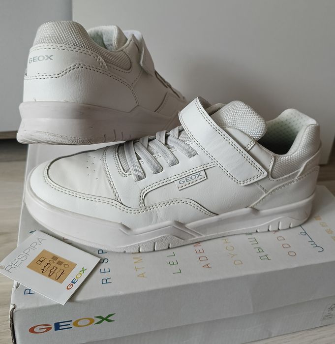 Geox Respira J Perth sneakersy niskie białe buty sportowe 39 wkł.25,5