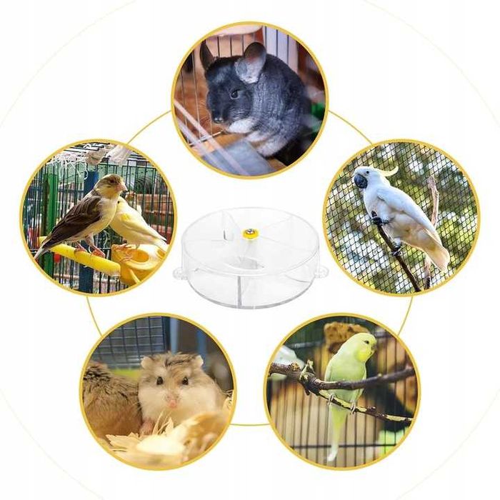 20 sztuk karmników edukacyjnych obrotowych dla ptaków/papug