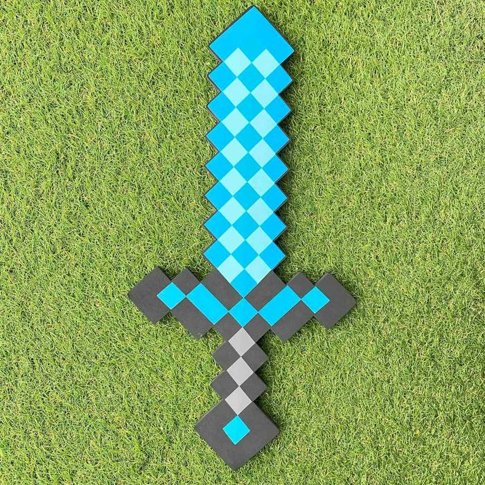 Игрушка Меч Алмазный 60см и Кирка Алмазная 45см Майнкрафт Minecraft