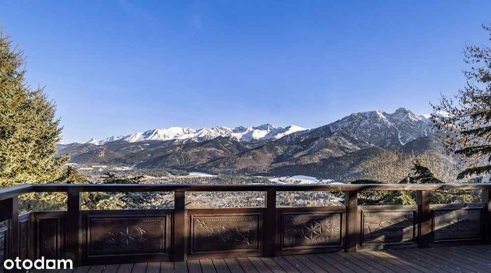Dom w Kościelisku z niesamowitym widokiem na Zakopane i Giewont.