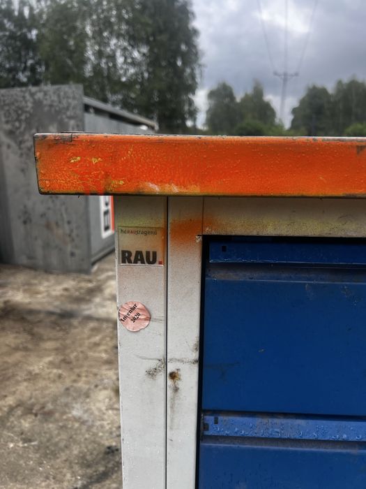 Profesjonalny stół warsztatowy RAU 250 cm – pancerny, z szufladami