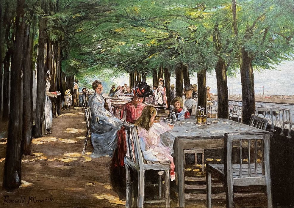 Obraz, reprodukcja Max Liebermann The Terrace at the Restaurant Jacob