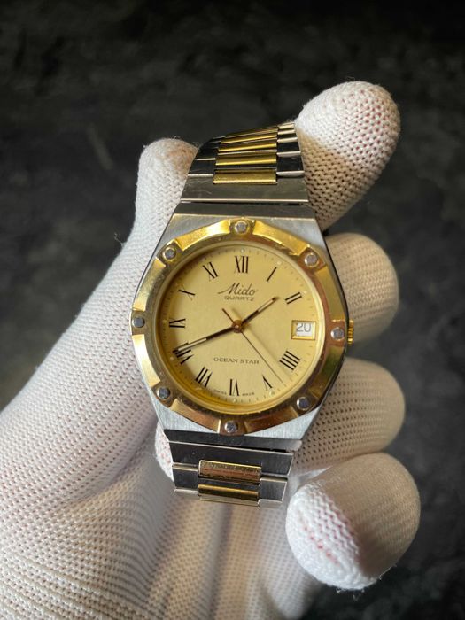 Piękny Mido Ocean Star Quartz Vintage z lat 80. (Szwajcarski Klasyk)
