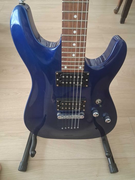 Guitarra electrica Shecter Azul