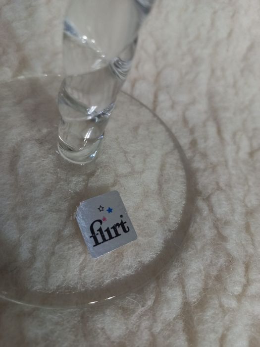 Swiecznik Flirt szklo okres PRL