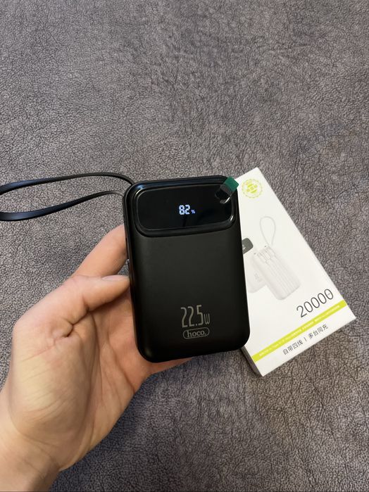 Повербанк hoco 20000 mAh‼️Power bank з вбудованими кабелями