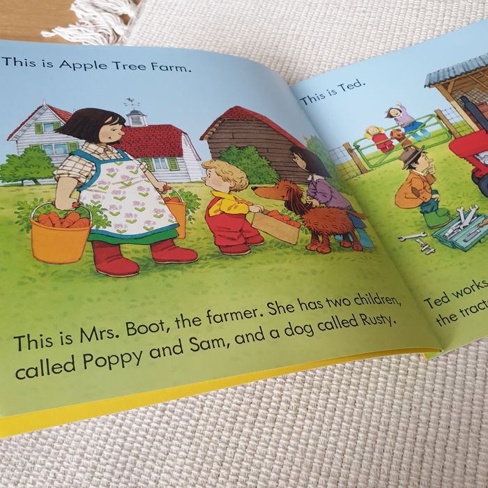 Usborne Poppy and Sam Barn on Fire, Goat in a boat