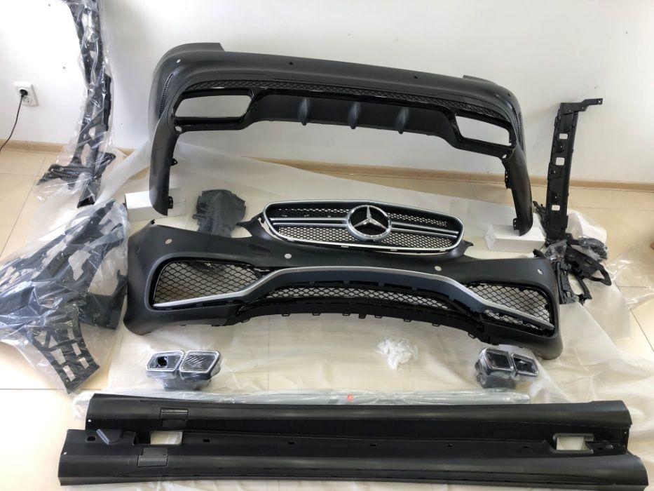 Обвес Mercedes E63 amg e class w212 тюнинг E63 13-16 мерседес решітка
