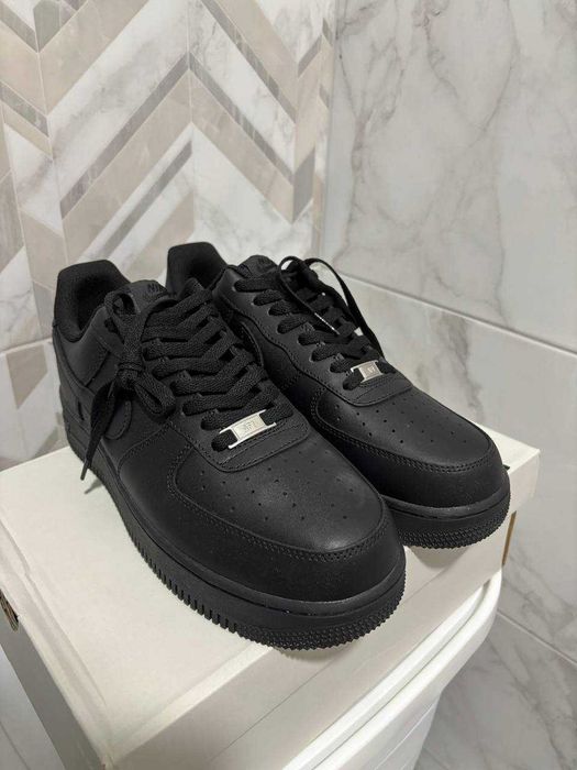 Nike Air Force 1 Low Black / Чорні Найк АірФорс