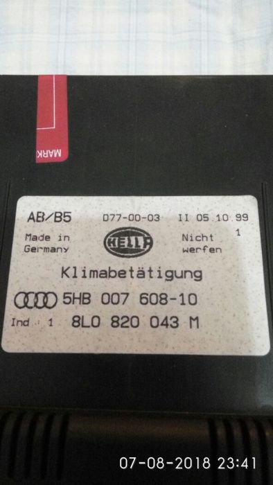 Vendo Climatronic Audi A3 (8L)