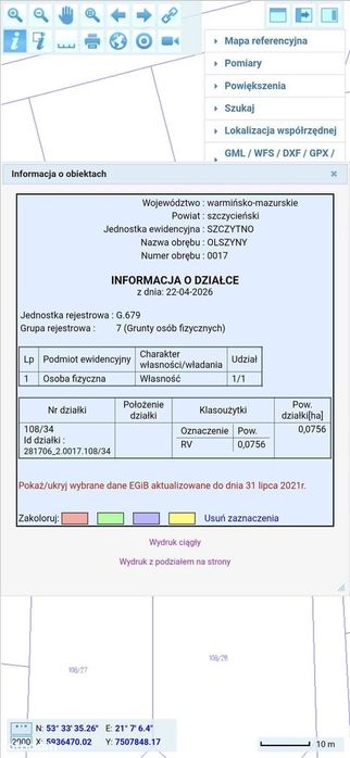 Działka rolna z warunkami zabudowy w msc. Olszyny / cena do negocjacji