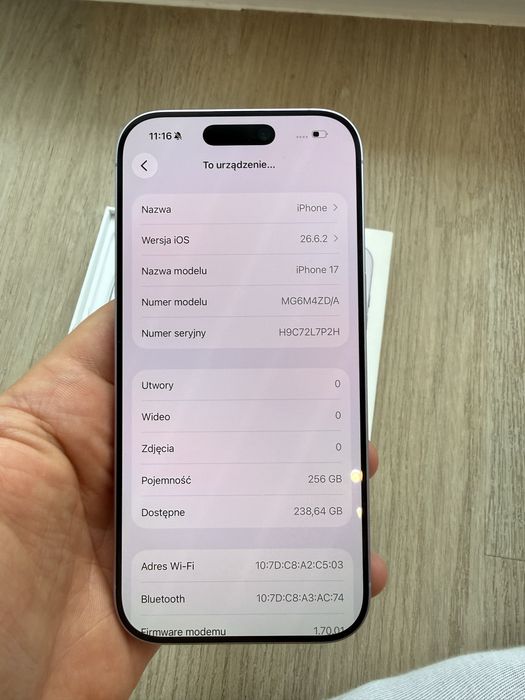 Iphone 17 256gb 99akku