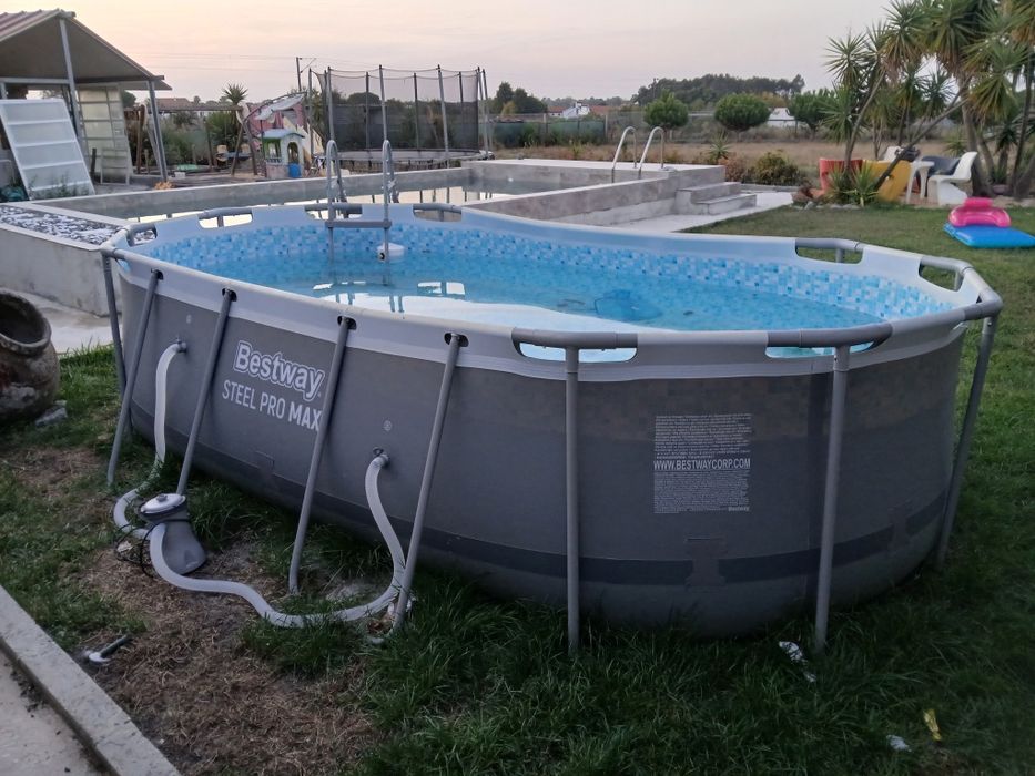 Piscina tubular oval qualidade superior